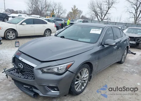 2020 Infiniti Q50 Luxe Awd z USA, uszkodzony, nr VIN JN1EV7AR5LM257121